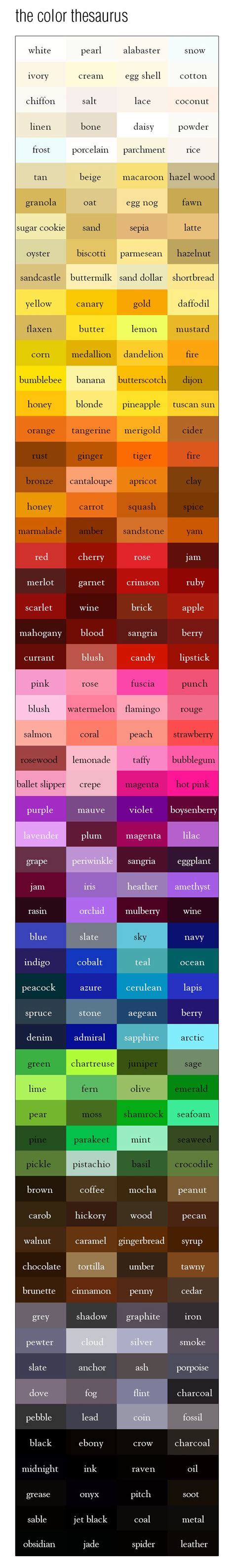 weird color names|These 340 Unique Color Names Make the Best Color Thesaurus!.